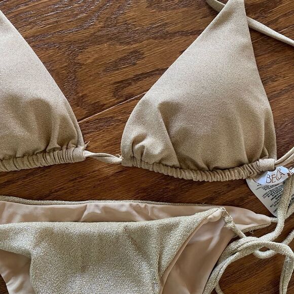 Sparkly gold bikini set - Picture 8 of 8